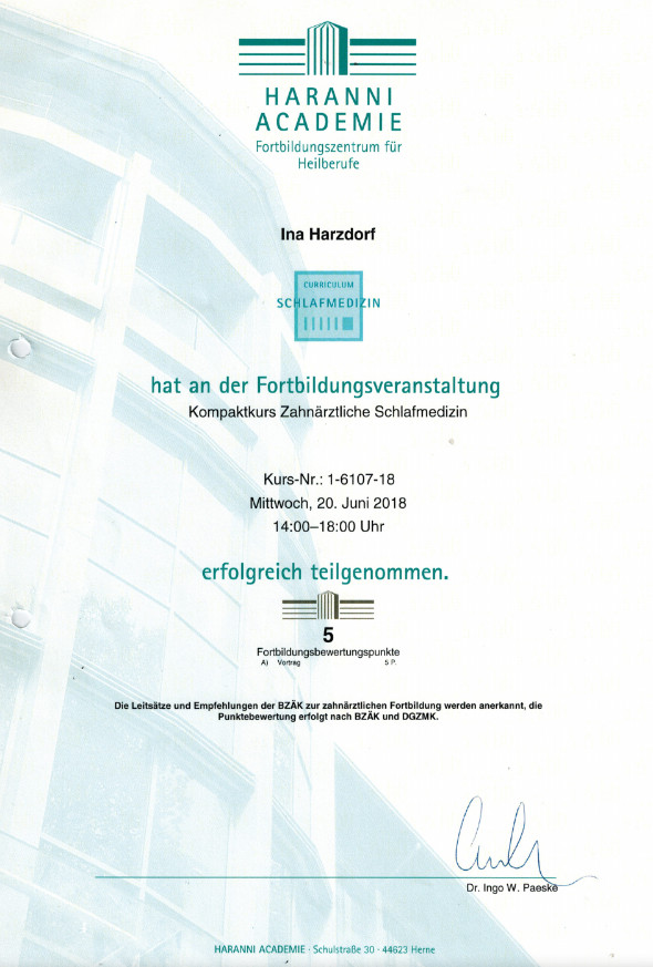 Fortbildung in der Schlafmedizin